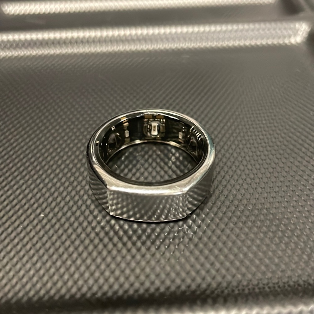 Oura Gen3 Heritage Silver US8 Set (charger included)